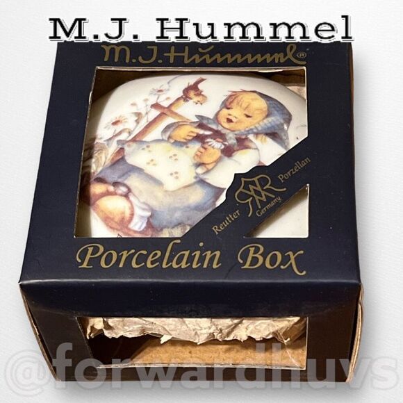 M.J. Hummel Reutter Porzellan Germany Porcelain Box - Picture 1 of 7